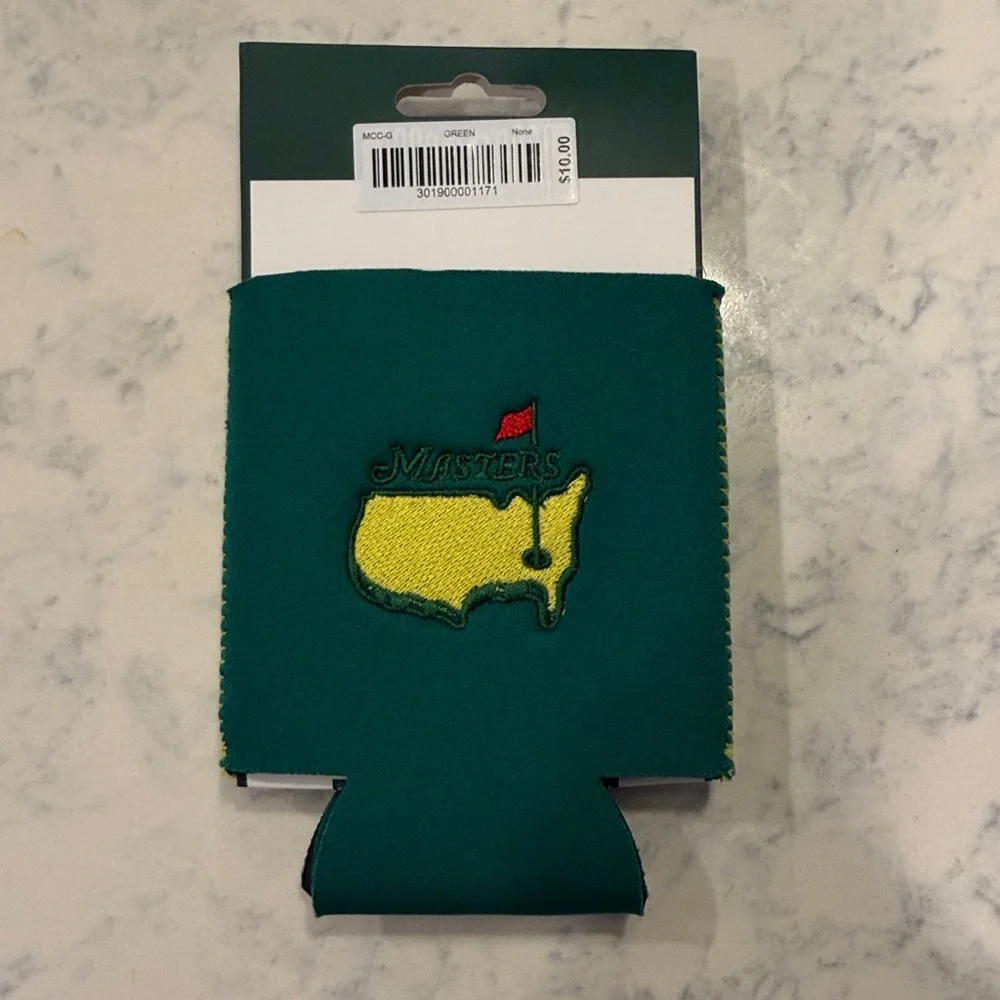 Masters Tourament Green Can Coolers - Set of 2